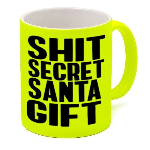 Offensive Neon Mug - Shit Secret Santa Gift