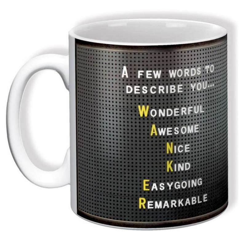 A Few Words To Describe You (Wanker) - Mug - new