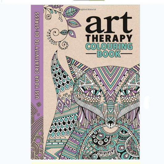 Art Therapy - Adult Colouring Book - new