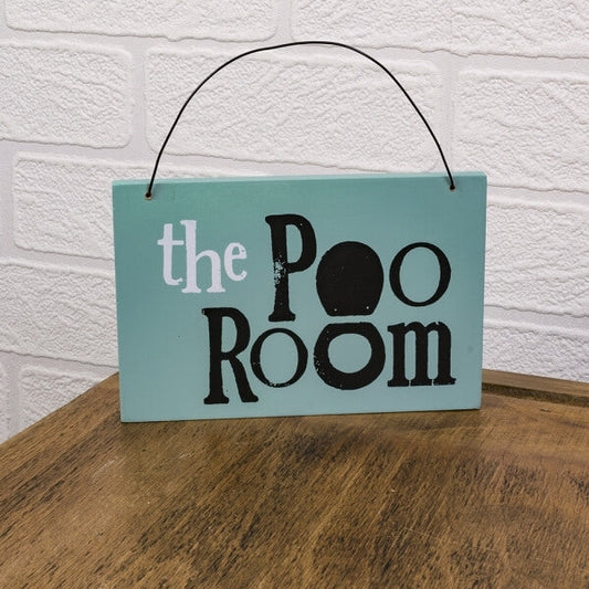 Bathroom Sign - Poo Room - new