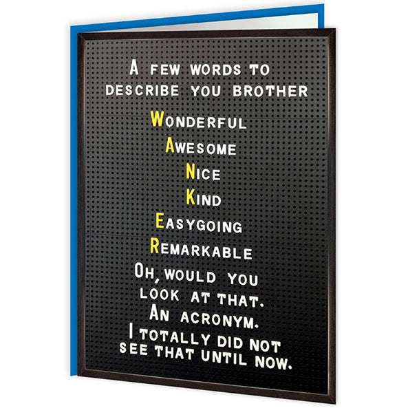 Board Silly - A Few Words To Describe You Brother - new