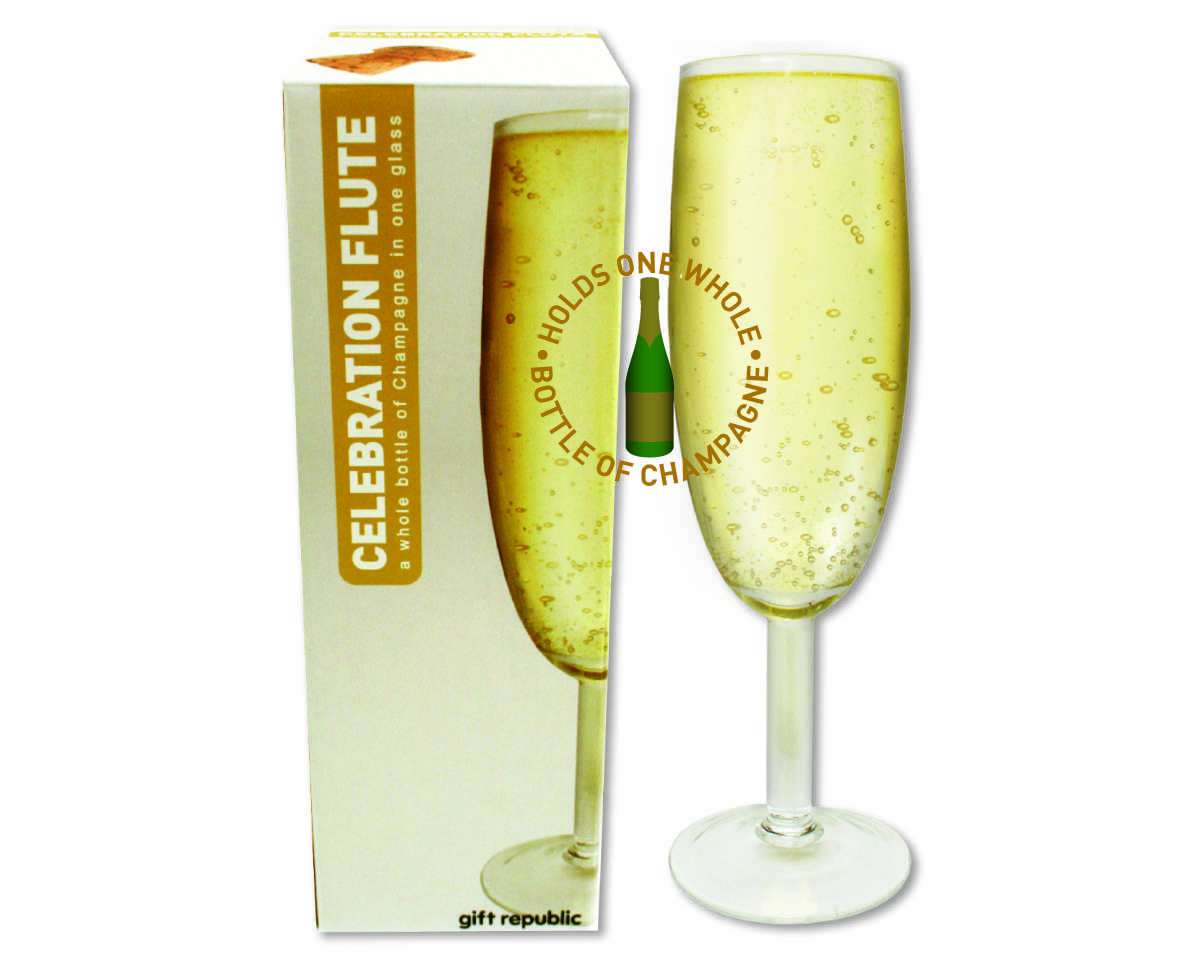 Bottle Of Champagne Flute - new