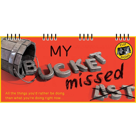 Bucket ’’Missed’’ List Flip Book - new