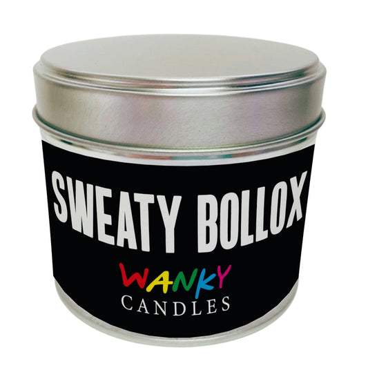 Rude Novelty Wanky Candles - Sweaty Bollox