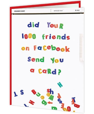 Cheeky Titles - Did Your 1000 Friends On Facebook Get You A Card? - new