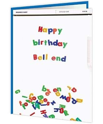 Cheeky Titles - Happy Birthday Bellend - new