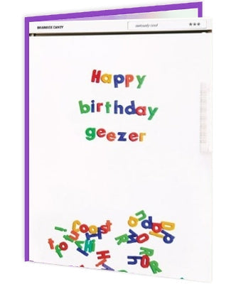 Cheeky Titles - Happy Birthday Geezer - new