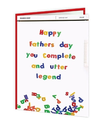 Cheeky Titles - Happy Fathers Day You Complete And Utter Legend - new