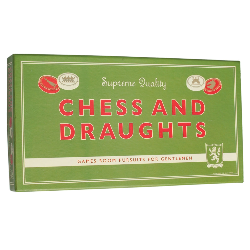 Chess and Draughts Board Game - new