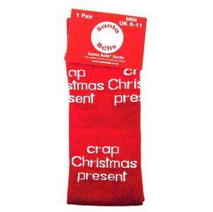 Christmas Socks - Crap Present - new