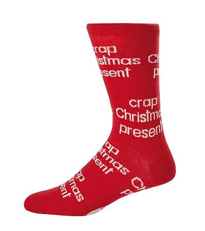 Christmas Socks - Crap Present - new