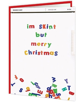 Christmas Titles - I’m Skint But Merry - new