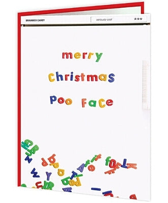 Christmas Titles - Merry Poo Face - new