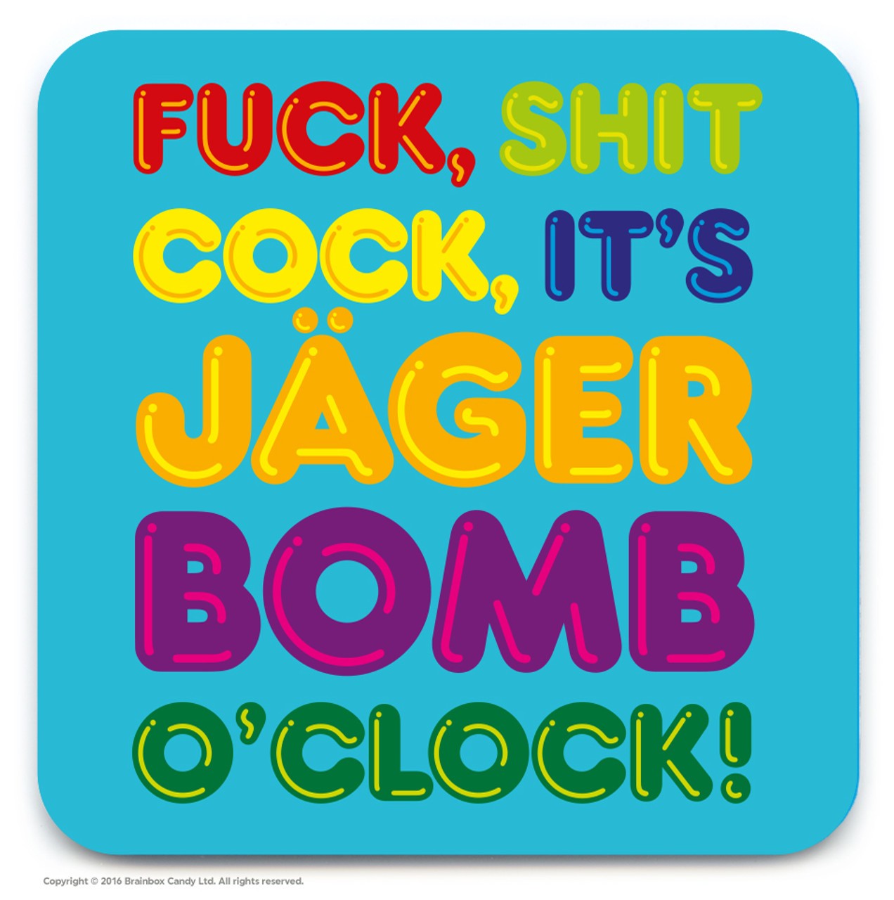 Coaster - It’s Jager Bomb O’Clock! - new