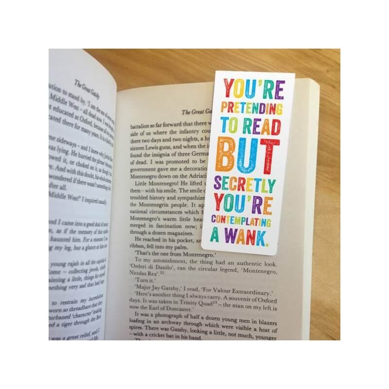 Contemplating A Wank - Rude Magnetic Bookmark - new