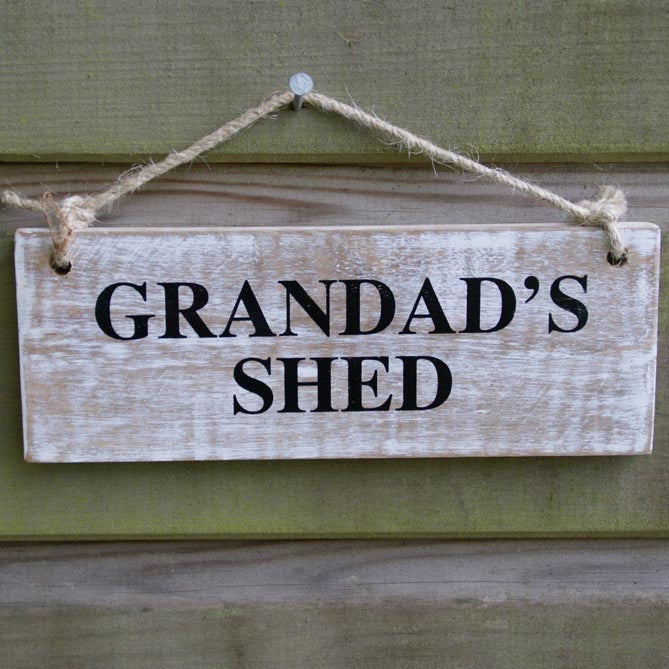 Garden Sign - Grandad’s Shed - new