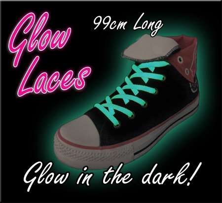 Glow Shoelaces (Green) - new