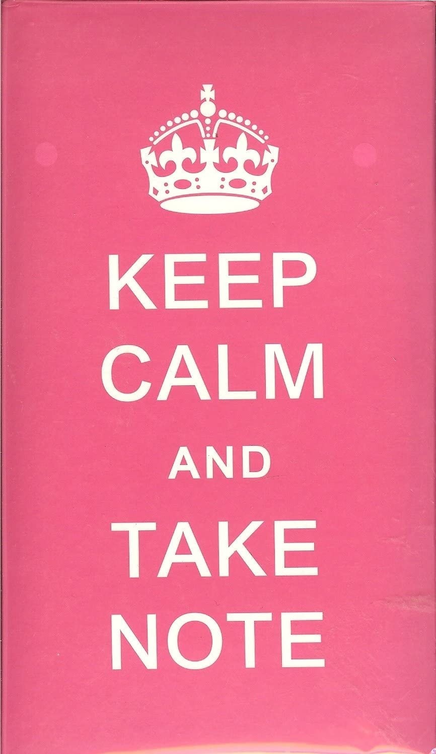 Keep Calm and Take Note - Block - new