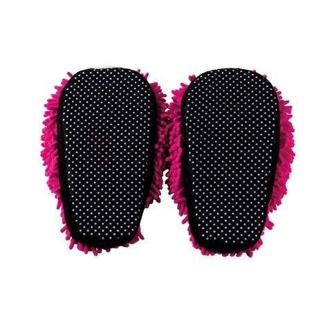 Kids Fuzzy Friends Slippers - Pink Butterfly - new