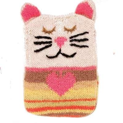 Knitted Hand Warmers - Cat - new