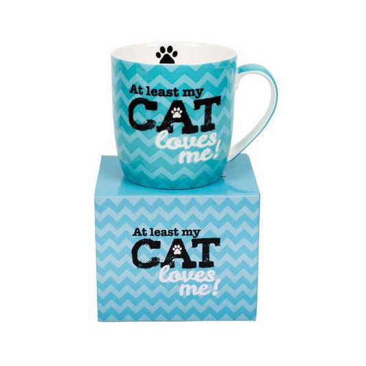 At Least My Cat Loves Me - Mug - new