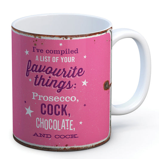 List of Favourite Things Mug - new