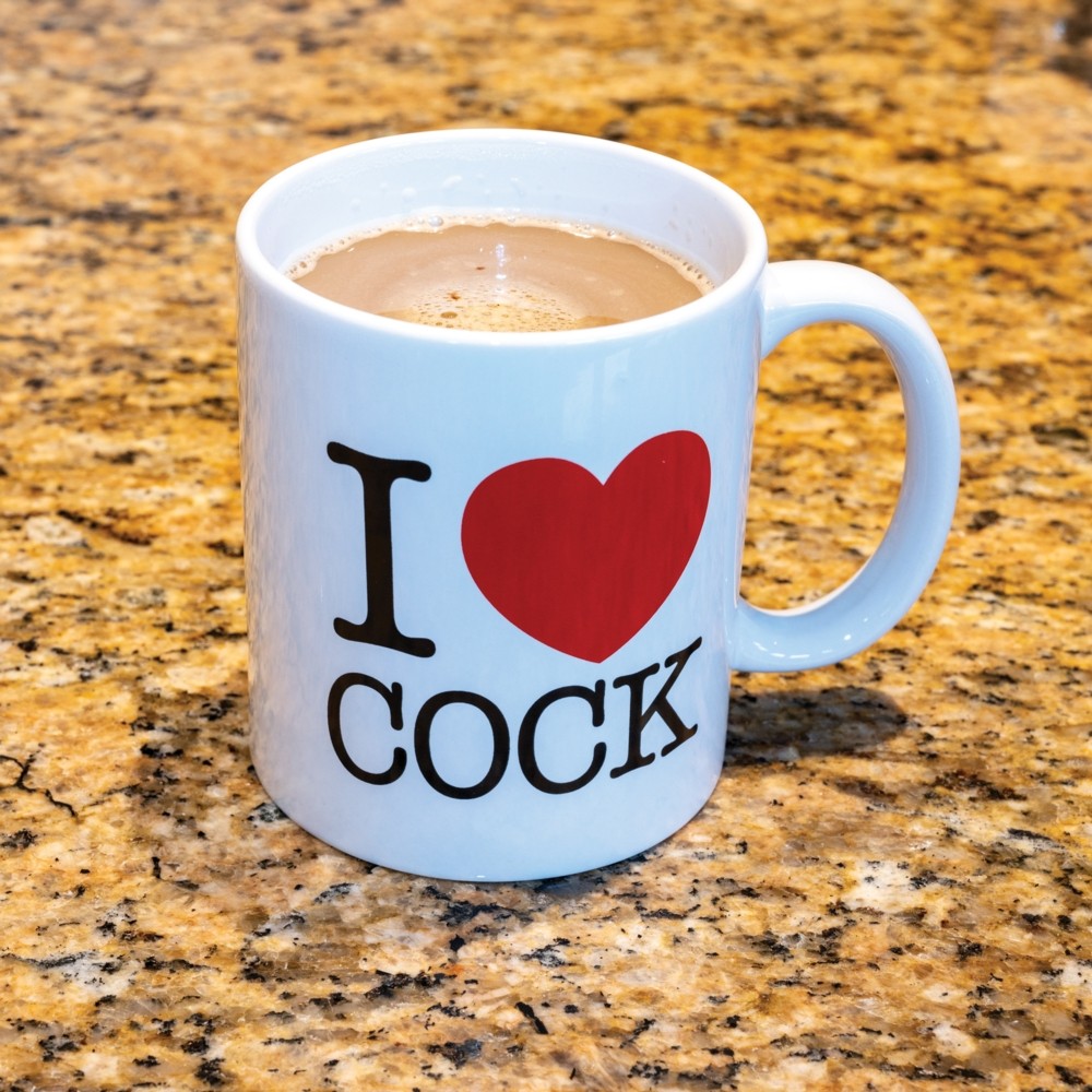 I Love Cock Mug White - new