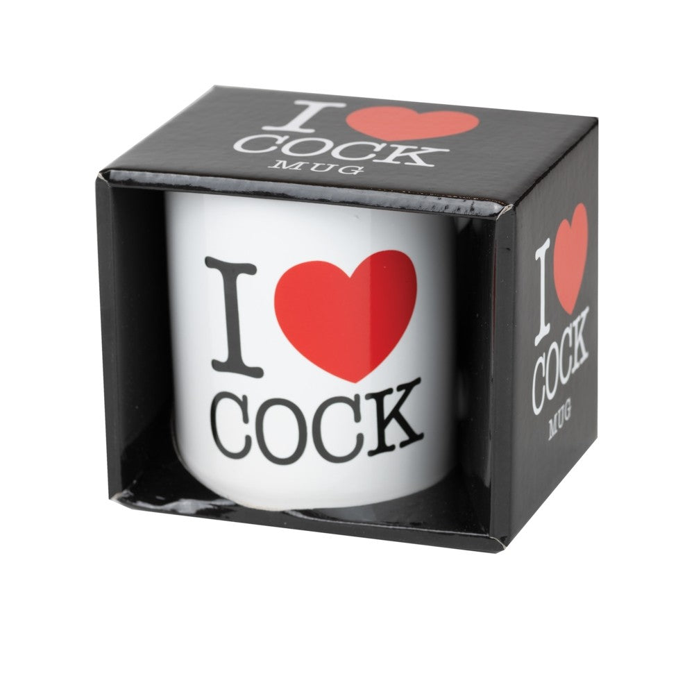 I Love Cock Mug White - new