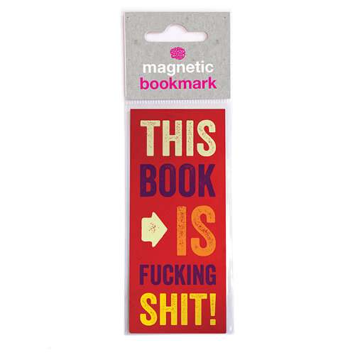 Magnetic Bookmark - This Book Is Fucking Shit - new