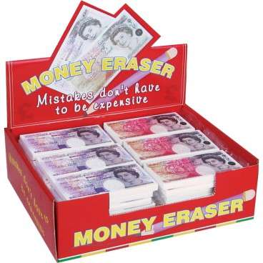 Money Erasers Set - new