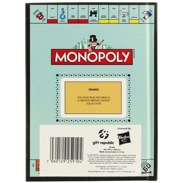 Monopoly Shopping List Notebook - new