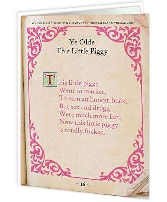 Naughty Nursery Rhymes - This Little Piggy - new