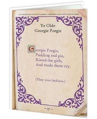 Naughty Nursery Rhymes - Ye Olde Georgie Porgie - new