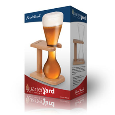 Quarter Yard Beer Glass and Stand - new