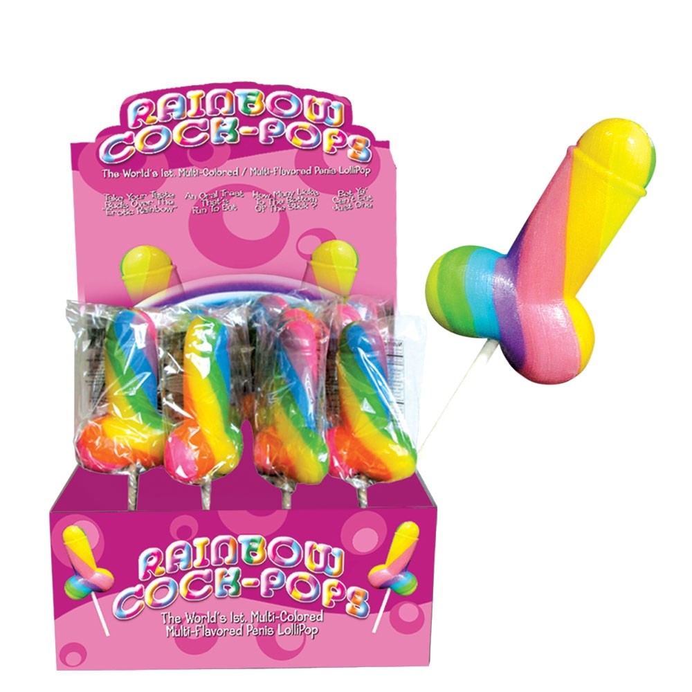 Rainbow Cock Pops - new