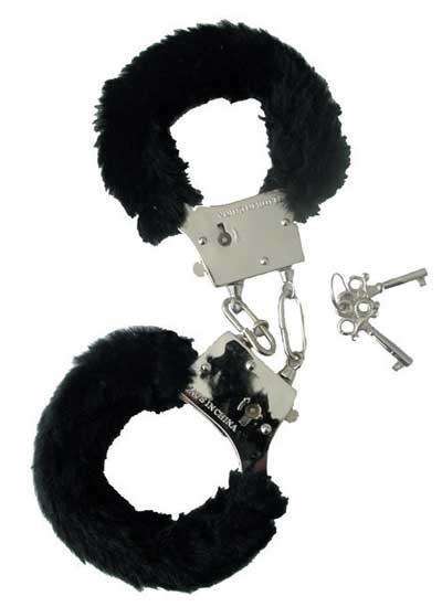 Red/Black Fur Love ’Cuffs - new