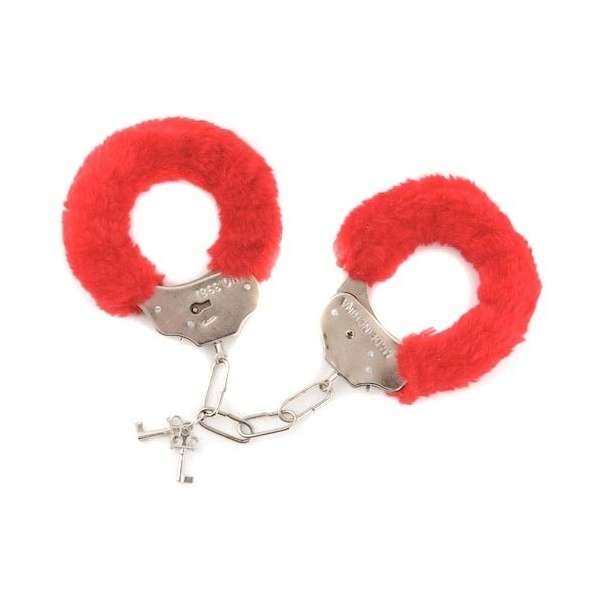 Red/Black Fur Love ’Cuffs - new