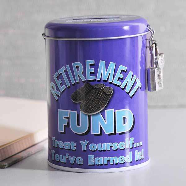 Retirement Fund Tin - new