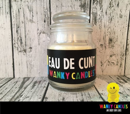 Rude Novelty Wanky Candles - Eau De C*nt - new