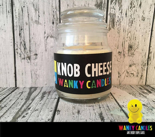 Rude Novelty Wanky Candles - Knob Cheese - new