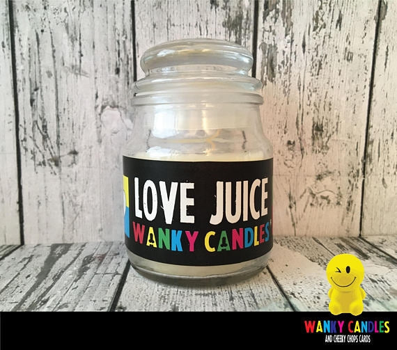 Rude Novelty Wanky Candles - Love Juice - new