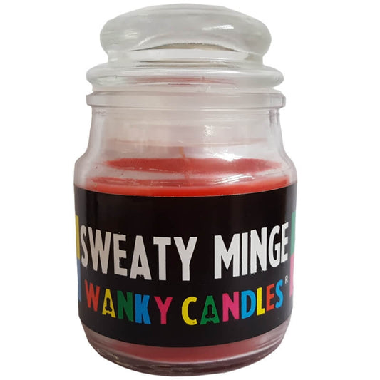 Rude Novelty Wanky Candles - Sweaty Minge - new