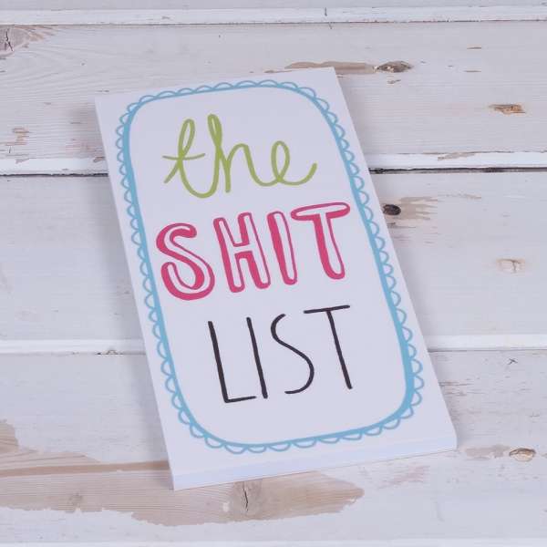 The Shit List - Fridge Magnet Pad - new