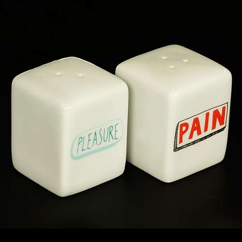 Tasteless Salt And Pepper Pots - new