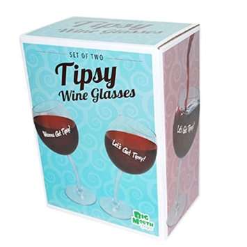 Tipsy Wine Glasses - new