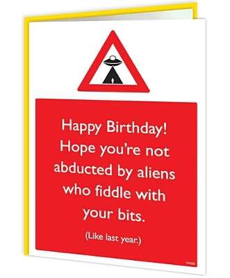 Warning Cards - Alien Abuse - new