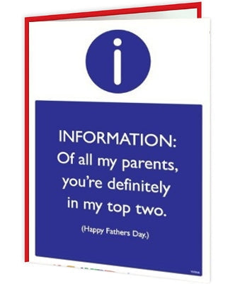 Warning Cards - Of All My Parents - new