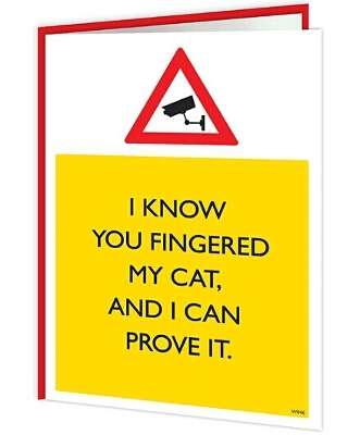 Warning Cards - Cat Fingerer! - new