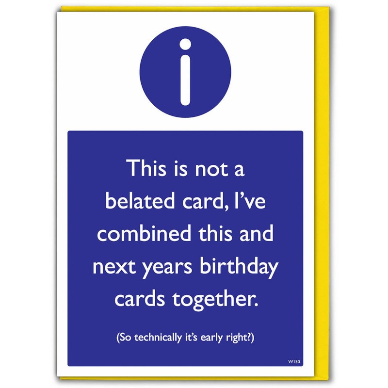 Warning Cards - Combined Belated - new