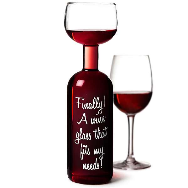 Wine Bottle Glass - new